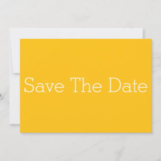 ミニマリストイエローSave the date セーブザデート