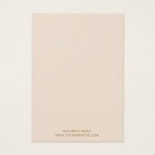 ミニマリストイヤリングジュエリーカードデザイン (裏面)