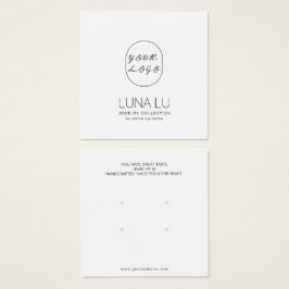 ミニマリストイヤリングジュエリー表示カード