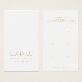 ミニマリストイヤリングジュエリー表示カード