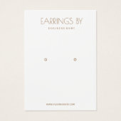 ミニマリストイヤリングディスプレイカード (正面)