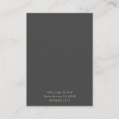 ミニマリストイヤリングディスプレイカード 名刺 (裏面)