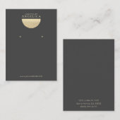 ミニマリストイヤリングディスプレイカード 名刺 (正面/裏面)