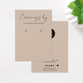 ミニマリストイヤリングディスプレイ名刺 (デスク)