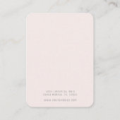 ミニマリストイヤリングディスプレイ名刺 名刺 (裏面)