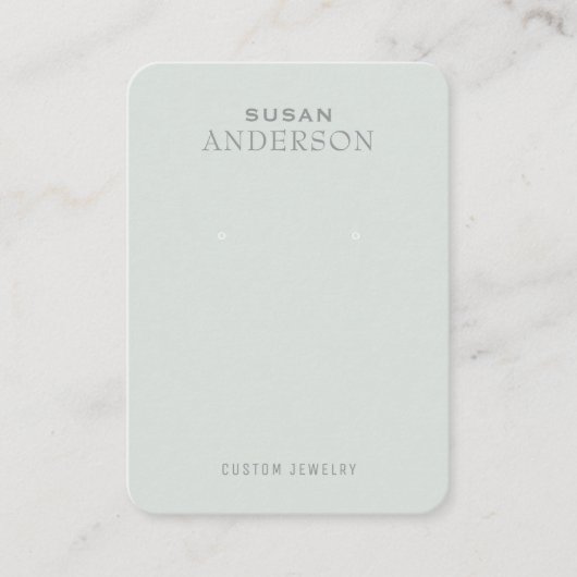 ミニマリストイヤリングディスプレイ名刺 名刺 (正面)