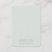 ミニマリストイヤリングディスプレイ名刺 名刺 (裏面)