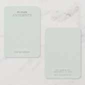 ミニマリストイヤリングディスプレイ名刺 名刺 (正面/裏面)