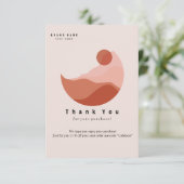 ミニマリストイラストレーションありがとう名刺 サンキューカード (スタンド正面)