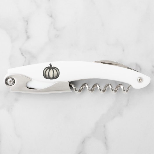 ミニマリストインクカボチャ – 秋の収穫芸術オン ソムリエナイフ (正面)