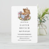 ミニマリストイースターブランチピクニック 招待状 (スタンド正面)