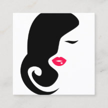 ミニマリストウィメンシルエットブラック美しいサロン