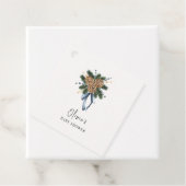 ミニマリストウィンタークリスマスリースベビーシャワー フェイバータグ (インサイチュ)