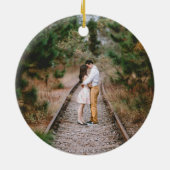 ミニマリストウィーファーストアパートメントブラックアンドホワイト セラミックオーナメント (裏面)