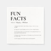 ミニマリストウェディングの豆知識 スタンダードカクテルナプキン (正面)