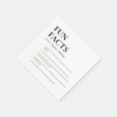 ミニマリストウェディングの豆知識 スタンダードカクテルナプキン (角)