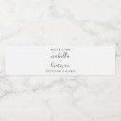 ミニマリストウェディングパーティシャワー婚約 ペットボトルラベル (シングルラベル)