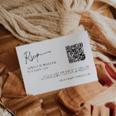 ミニマリストウェディングRSVPカードテンプレート