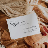 ミニマリストウェディングRSVPカードテンプレート