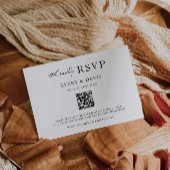 ミニマリストウェディングRSVPカードテンプレート