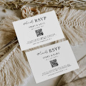 ミニマリストウェディングRSVPカードテンプレート