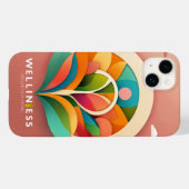 ミニマリストウェルネスロゴ – ベクトルデザイン Case-Mate iPhoneケース (裏面 (横))