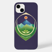 ミニマリストウェルネスロゴ – ベクトルデザイン Case-Mate iPhoneケース (裏面)