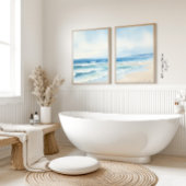 ミニマリストウォーターカラーシースケーププリント3 of 3 ポスター