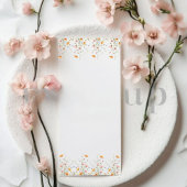 ミニマリストウォーターカラーストーリーブックブライダルシャワー メニュー