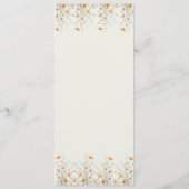 ミニマリストウォーターカラーストーリーブックブライダルシャワー メニュー (裏面)