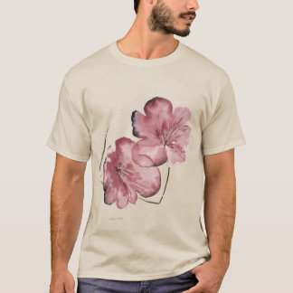 ミニマリストウォーターカラーブロッサム Tシャツ