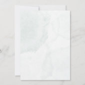 ミニマリストウォーターカラーラベンダーフローラ結婚ズ 招待状 (裏面)