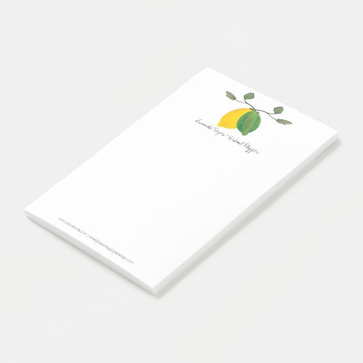 ミニマリストウォーター色ライムとレモンリモンシロ ポストイット (アングル)