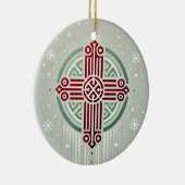 ミニマリストエチオピアクロスセラミックオーナメント セラミックオーナメント (右)
