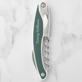 ミニマリストエメラルドグリーンプロフェッショナルシンプル ソムリエナイフ (裏面)