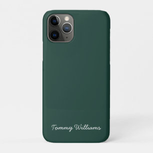 ミニマリストエメラルドグリーンプロフェッショナルシンプル iPhone 11 PROケース