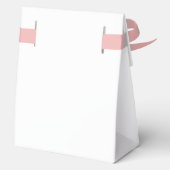 ミニマリストエレガンス書道ブライダルシャワーボウ フェイバーボックス (裏面)