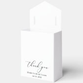 ミニマリストエレガンス書道ブライダルシャワーボウ フェイバーボックス (見開き)