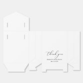 ミニマリストエレガンス書道ブライダルシャワーボウ フェイバーボックス (見開き)