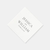 ミニマリストエレガントと スタンダードカクテルナプキン (角)