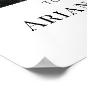 ミニマリストエレガントなウェディングウェルカムサインポスター ポスター (角)