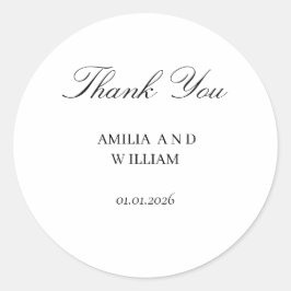 ミニマリストエレガントなウェディングエンベロープシール ラウンドシール