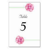 ミニマリストエレガントなウェディングテーブル番号カード テーブルナンバー (正面)