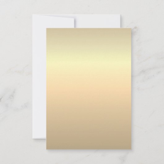 ミニマリストエレガントなウェディングRSVPカード 出欠カード (裏面)