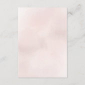 ミニマリストエレガントな結婚式詳細 エンクロージャーカード (裏面)