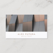 ミニマリストエレガントアーキテクト建築 名刺 (正面)