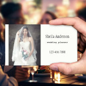 ミニマリストエレガントウェディングプランナー名刺 名刺