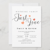 ミニマリストエレガントウェディング招待状 招待状 (正面)