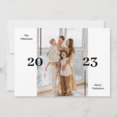 ミニマリストエレガントクリスマスシックシンプル写真集 シーズンカード (正面)