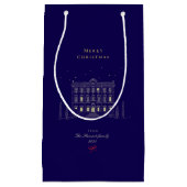 ミニマリストエレガントシック・クリスマスホリデー スモールペーパーバッグ (正面)